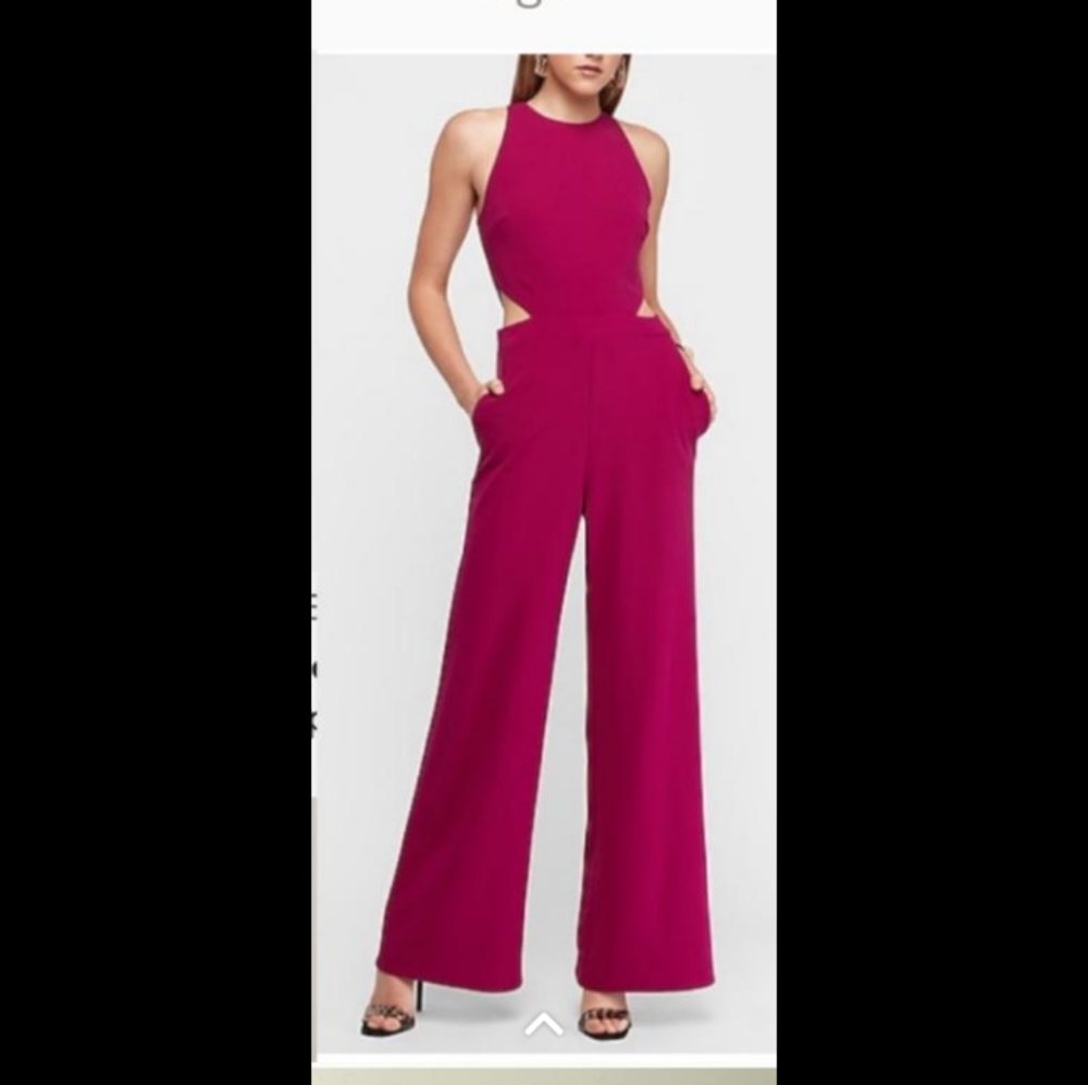 EXPRESS WOMEN CUTOUT JUMPSUIT SIZE S